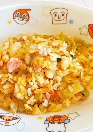 野菜苦手な子供に♪ドライベジたらこ炒飯-レシピのメイン写真