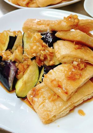 簡単！ねぎダレで食べる揚げナスと油揚げ-レシピのメイン写真