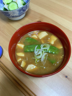 時短!味噌汁 豆腐と絹さや-レシピのメイン写真