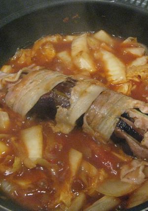ナス丸々一本と豚肉のミルフィーユ☆-レシピのメイン写真