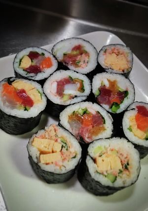 海鮮海苔巻き〜w❨(@≧↺≦@)❩wノ-レシピのメイン写真