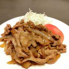 รูปของ 豚こま生姜焼き