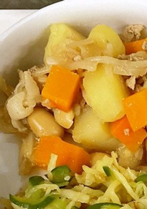 大豆肉じゃが　保育園給食レシピ-レシピのメイン写真