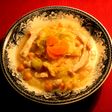 鶏胸肉・春キャベツ・ひよこ豆のスープ