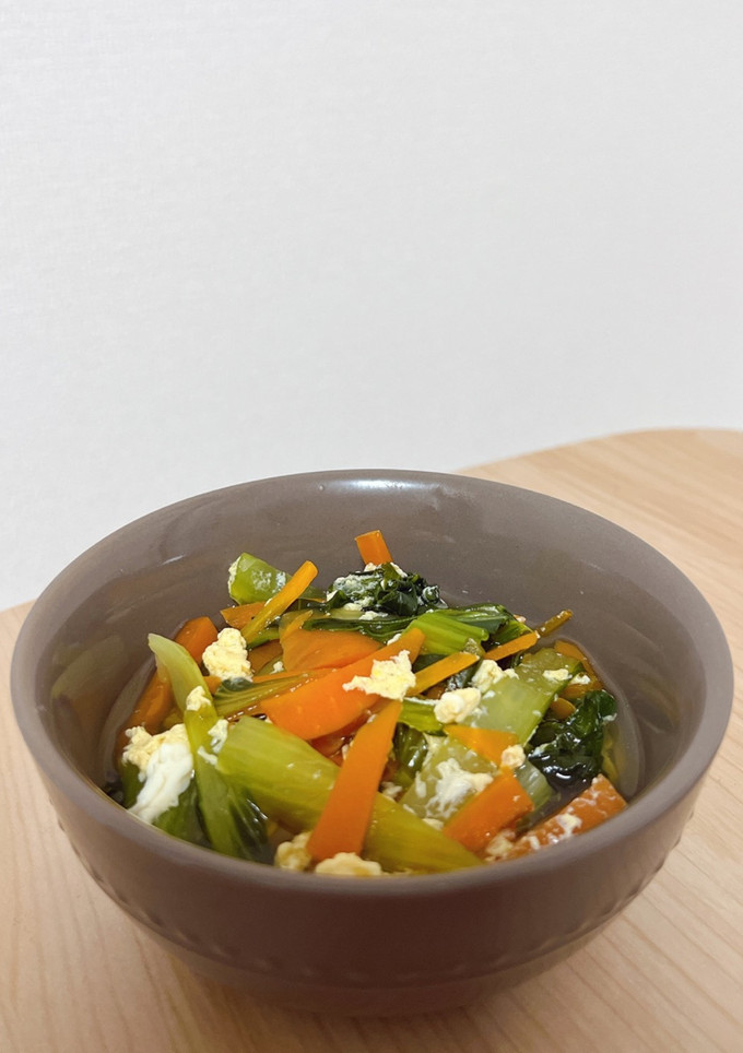 青梗菜のかきたま汁-レシピのメイン写真