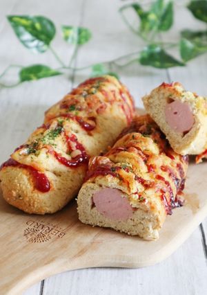 低糖質！丸ごとソーセージパン-レシピのメイン写真