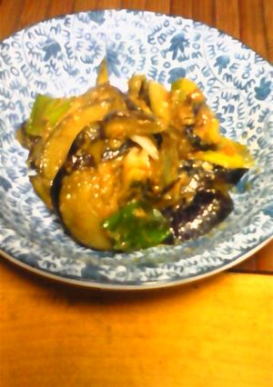 ねぎとなすの味噌炒め-レシピのメイン写真