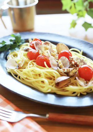 ミニトマトとあさりのスパゲッティ-レシピのメイン写真