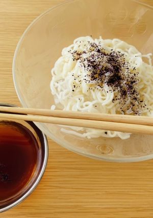 素麺とゆかりのみ！シンプルお素麺-レシピのメイン写真