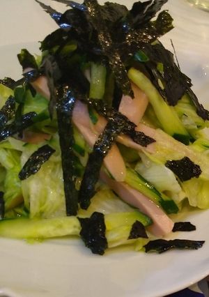 レタスとキュウリと魚肉ソーセージの酢の物-レシピのメイン写真