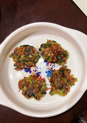 つかみ食べ離乳食☆タンパク質納豆お焼き-レシピのメイン写真