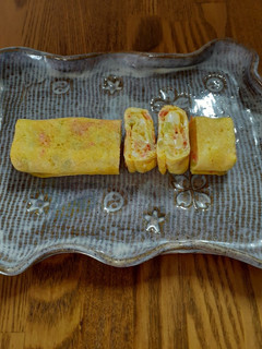 【♪お弁当】和風干しえびと長ネギの卵焼-レシピのメイン写真