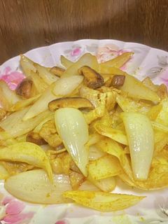 新玉ねぎと豚バラ肉のカレー炒め-レシピのメイン写真