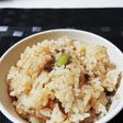 鮭の水煮缶で炊き込みご飯🌟玄米&白米