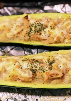 丸ごと大ズッキーニグラタン248kcal-レシピのメイン写真