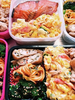 高校生息子、旦那、娘弁当(5/24)-レシピのメイン写真