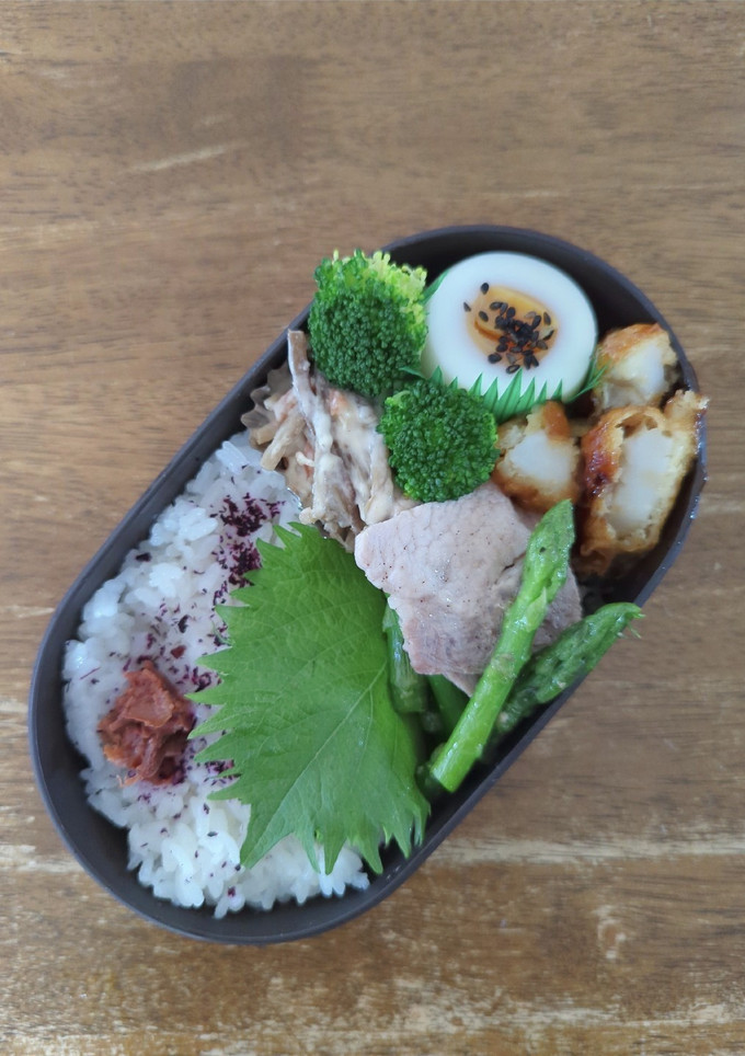 JK☆豚肉とアスパラの黒胡椒炒め弁当♪-レシピのメイン写真
