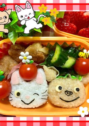 キャラ弁　ノンタン-レシピのメイン写真