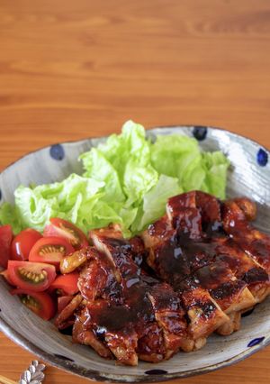 材料3つ【オイスター照り焼きチキン】-レシピのメイン写真