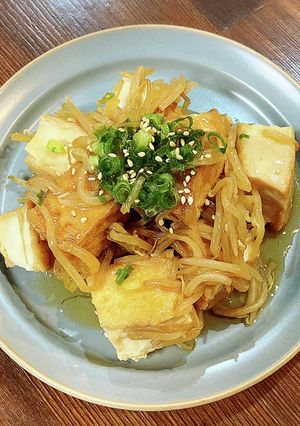 厚揚げともやしの照り焼き-レシピのメイン写真