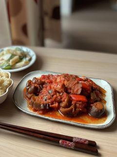 サバ缶と茄子のトマト煮-レシピのメイン写真