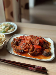 サバ缶と茄子のトマト煮-レシピのメイン写真