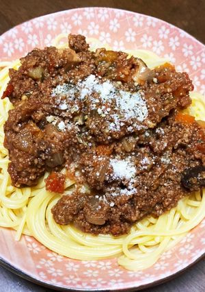 野菜たっぷりナスときのこのミートソース-レシピのメイン写真