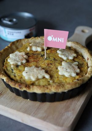 OMNIツナとキノコのチーズキッシュ-レシピのメイン写真