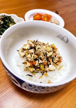 野菜たっぷり炒り豆腐【幼児にも是非♡】-レシピのメイン写真