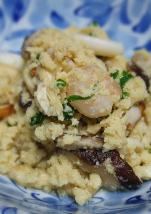 高野豆腐で卯の花・おから風炒り煮-レシピのメイン写真