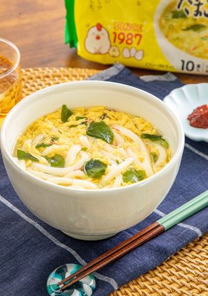時短たまごうどん-レシピのメイン写真