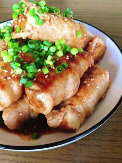 子供も大好き!節約厚揚げの豚肉巻き★-レシピのメイン写真