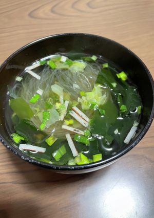 スープやインスタント物に乾燥カットわかめ-レシピのメイン写真
