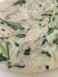 豚バラとほうれん草のクリーム煮-レシピのメイン写真