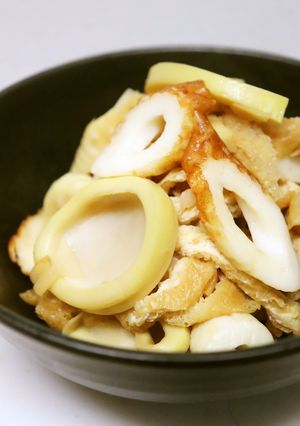 美味♪簡単♪淡竹・油揚げ・竹輪の炒め煮-レシピのメイン写真