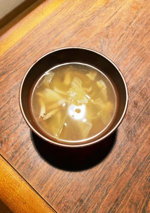 きのことキャベツの減塩味噌汁-レシピのメイン写真
