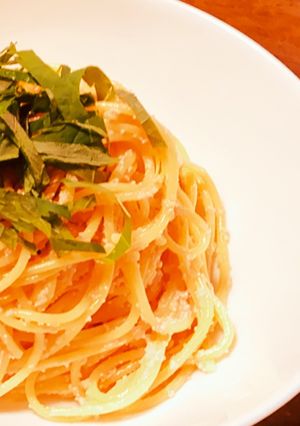 明太子クリームパスタ-レシピのメイン写真