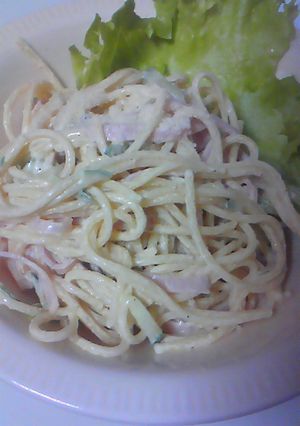 スパゲティーサラダを胡麻ドレで！-レシピのメイン写真