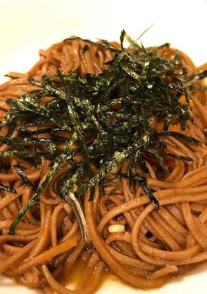 日本蕎麦でおつまみ「油そば」-レシピのメイン写真