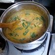 2日目の朝に☆残りカレーでミルクカレー*