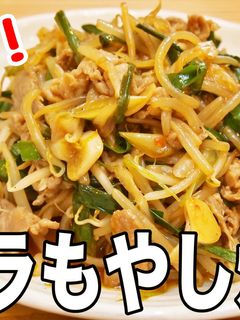 ピリ辛豚ニラもやし炒め-レシピのメイン写真