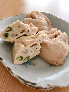 ☆たまごと山芋の巾着煮☆-レシピのメイン写真