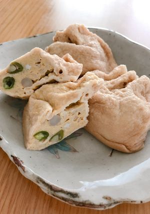 ☆たまごと山芋の巾着煮☆-レシピのメイン写真