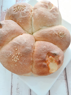 ☆HB☆あんぱんとチーズパンのコラボ♥-レシピのメイン写真