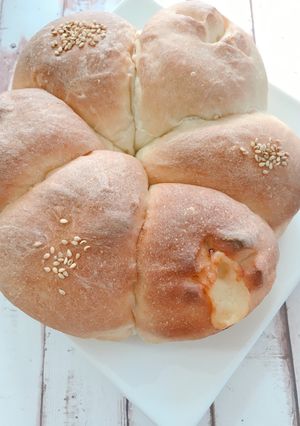 ☆HB☆あんぱんとチーズパンのコラボ♥-レシピのメイン写真