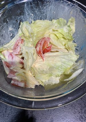 トマトとレタスのサラダ-レシピのメイン写真