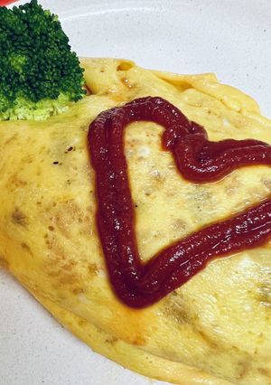 作り置きチキンライスでオムライス-レシピのメイン写真