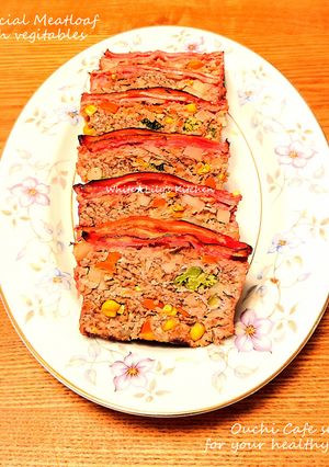 豪勢にゴロゴロ野菜入り✨贅沢ミートローフ-レシピのメイン写真
