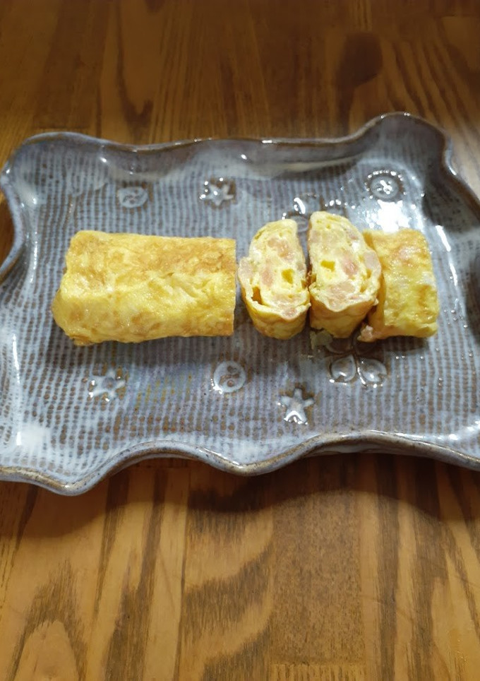 【♪お弁当】オムレツ風えび玉ねぎの卵焼き-レシピのメイン写真