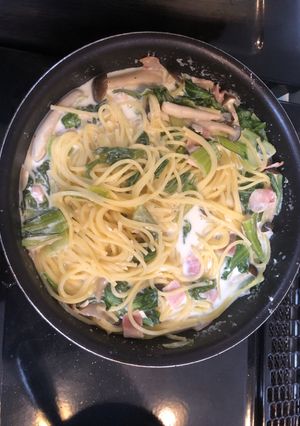 チンゲンサイ クリチーパスタ-レシピのメイン写真